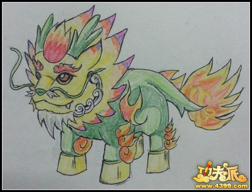 儿童画麒麟怎么画