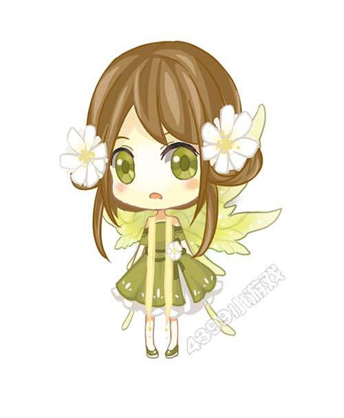 小花仙手绘花精灵王岚_乐乐简笔画