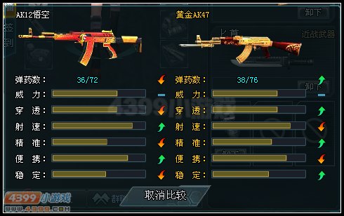 生死狙击黄金AK和AK12悟空对比