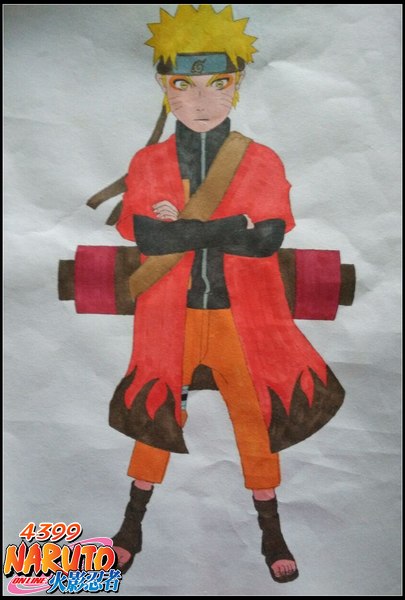 仙人鸣人手绘图片展示