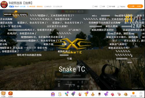 京东杯S2 PUBG挑战赛：Snake Tc 连吃两鸡排名第一，携手4AM晋级