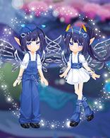 小花仙甜酷牛仔套装