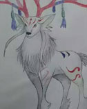 卡布手绘―神兽白鹿