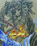 卡布西游手绘焚天战魂女神进化