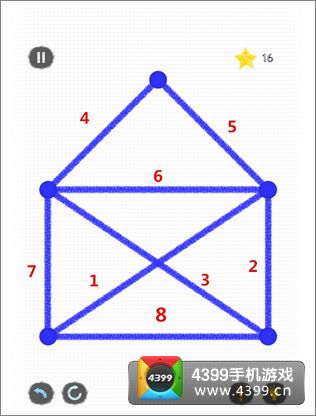 一笔画1-5关过关攻略