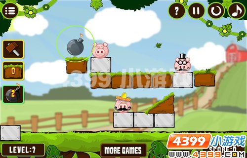 4399《援救小猪》 淘气臭小猪的惊险之旅