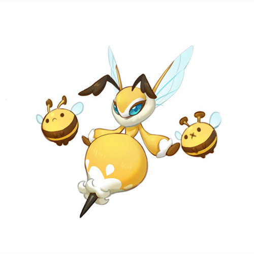 洛克王国小黄蜂图片